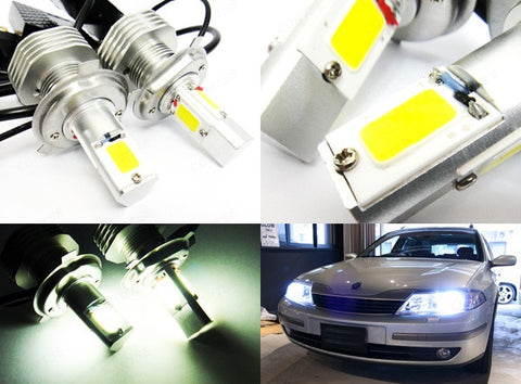 2 pieces of LUFFY H4 9003 (472) High Power COB LED HeadLight Fog Light bulb 60W white