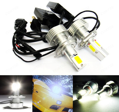 2 pieces of LUFFY H4 9003 (472) High Power COB LED HeadLight Fog Light bulb 60W white