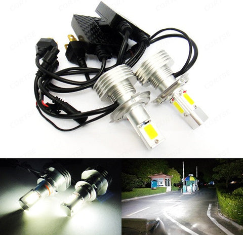 2 pieces of LUFFY H4 9003 (472) High Power COB LED HeadLight Fog Light bulb 60W white