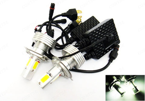 2 pieces of LUFFY H4 9003 (472) High Power COB LED HeadLight Fog Light bulb 60W white