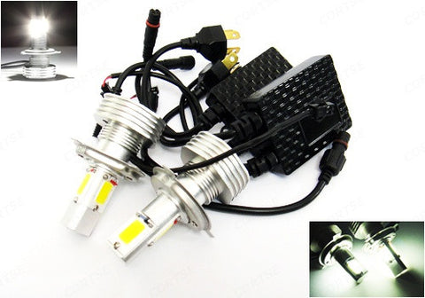 2 pieces of LUFFY H4 9003 (472) High Power COB LED HeadLight Fog Light bulb 60W white