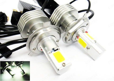 2 pieces of LUFFY H4 9003 (472) High Power COB LED HeadLight Fog Light bulb 60W white