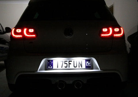 2x SAMSUNG 9 High Power 2835 SMD LED 37mm C5W 6418 Error Free Festoon bulb white