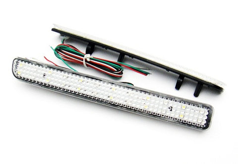 2x LED Bumper Reflector Clear lens Tail Brake Light Red Backup lamp White LR3 LR4 Range Rover Sport