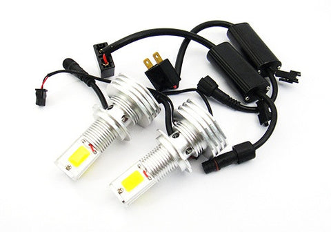 2 pieces of LUFFY H7 (499) High Power COB LED HeadLight Fog Light bulb 60W white