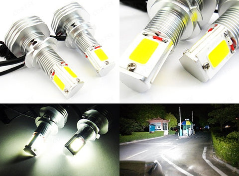 2 pieces of LUFFY H7 (499) High Power COB LED HeadLight Fog Light bulb 60W white