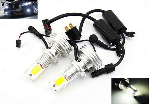 2 pieces of LUFFY H7 (499) High Power COB LED HeadLight Fog Light bulb 60W white