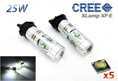 2 pieces of PW24W PWY24W 5x CREE XP-E LED Projector Light bulb 25W white