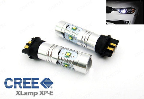 2 pieces of PW24W PWY24W 5x CREE XP-E LED Projector Light bulb 25W white