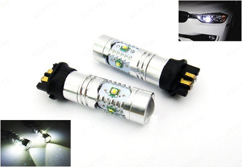 2 pieces of PW24W PWY24W 5x CREE XP-E LED Projector Light bulb 25W white