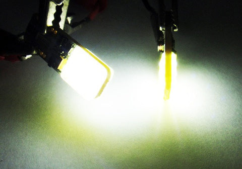 2 pieces of 6W High Power COB LED Error Free T10 168 194 2825 501 W5W wedge Light bulb white