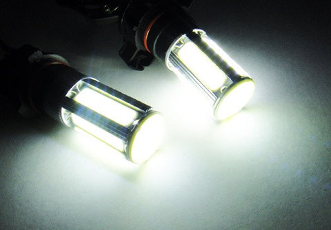 2 pieces of LUFFY PW24W PWY24W High Power COB LED Light bulb 25W white