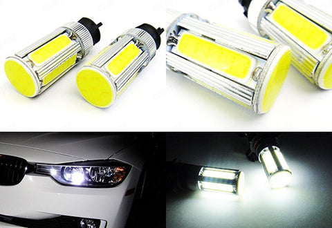 2 pieces of LUFFY PW24W PWY24W High Power COB LED Light bulb 25W white