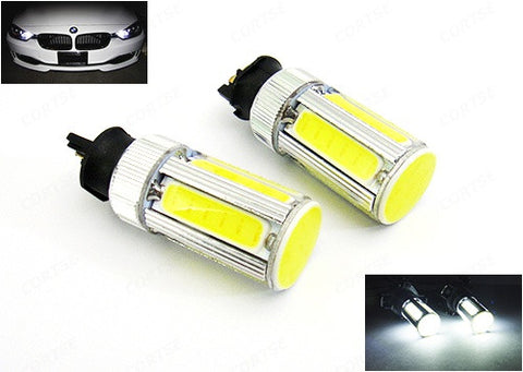 2 pieces of LUFFY PW24W PWY24W High Power COB LED Light bulb 25W white