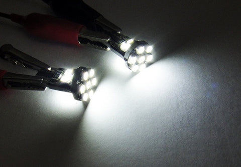 2 pieces of 13 SMD LED 360¡ã T10 168 194 501 2825 W5W compact wedge Light bulb white