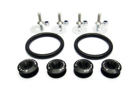 Quick Release Bumper Fender Trunk / Hatch Lid Fastener kit black