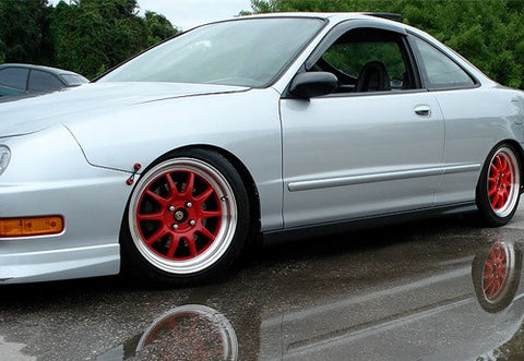 Quick Release Bumper Fender Trunk / Hatch Lid Fastener kit red