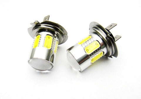 2x H7 (499) CREE XR-E LED Projector Light w/ 6 Plasma SMD LED 14W white