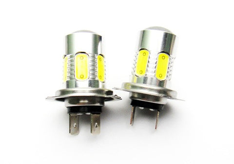 2x H7 (499) CREE XR-E LED Projector Light w/ 6 Plasma SMD LED 14W white