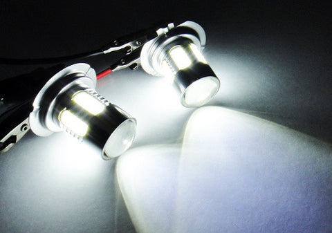 2x H7 (499) CREE XR-E LED Projector Light w/ 6 Plasma SMD LED 14W white