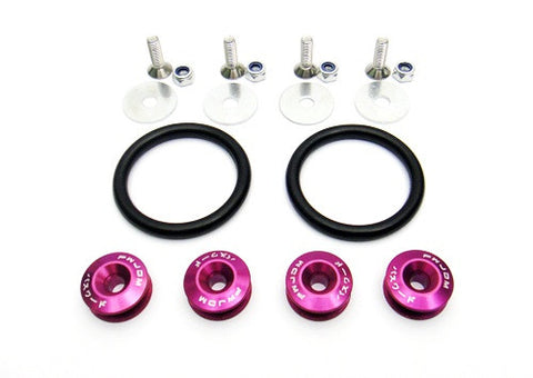 Quick Release Bumper Fender Trunk / Hatch Lid Fastener kit purple