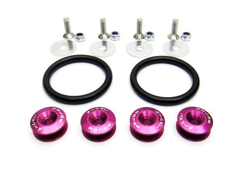 Quick Release Bumper Fender Trunk / Hatch Lid Fastener kit purple