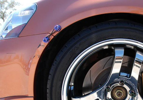 Quick Release Bumper Fender Trunk / Hatch Lid Fastener kit purple