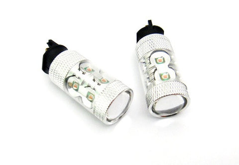 2 pieces of PW24W PWY24W 10x CREE XP-E LED Projector Light bulb 50W amber