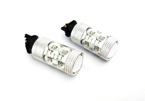 2 pieces of PW24W PWY24W 10x CREE XP-E LED Projector Light bulb 50W amber