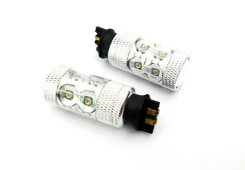 2 pieces of PW24W PWY24W 10x CREE XP-E LED Projector Light bulb 50W amber
