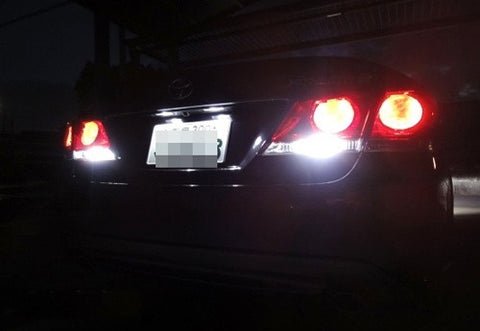 2x 3156 P27W 3157 3057 P27/7W 10X CREE XB-D LED Projector Light bulb 50W white