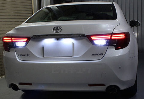 2x 3156 P27W 3157 3057 P27/7W 10X CREE XB-D LED Projector Light bulb 50W white