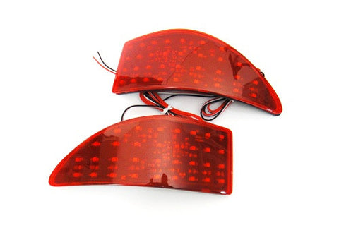 2x LED Bumper Reflector Red lens Tail Brake Light lamp Red XE20 2006-13 Lexus IS 250 350