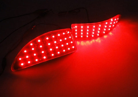 2x LED Bumper Reflector Red lens Tail Brake Light lamp Red XE20 2006-13 Lexus IS 250 350