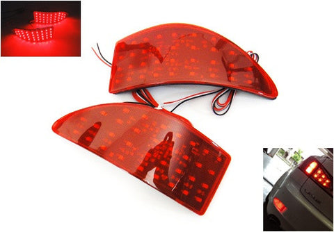 2x LED Bumper Reflector Red lens Tail Brake Light lamp Red XE20 2006-13 Lexus IS 250 350