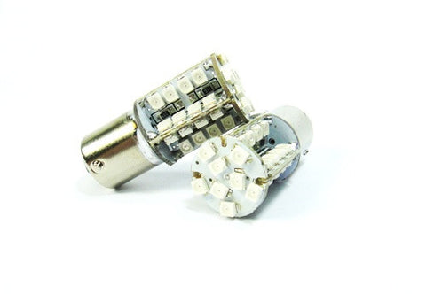 2 pieces of 40 SMD LED 380 (P21/5W) 1157 7528 BAY15d Light bulb Red