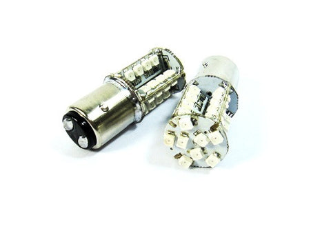 2 pieces of 40 SMD LED 380 (P21/5W) 1157 7528 BAY15d Light bulb Red