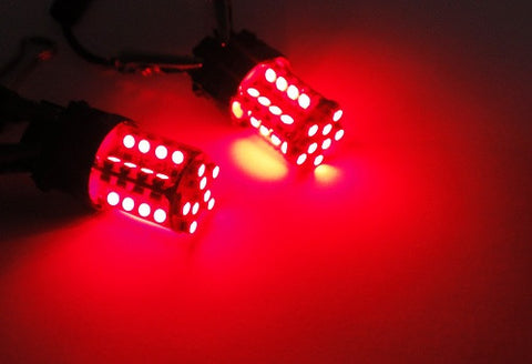 2 pieces of 40 SMD LED 380 (P21/5W) 1157 7528 BAY15d Light bulb Red