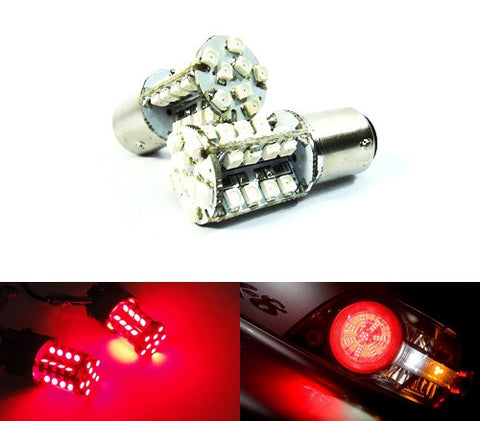 2 pieces of 40 SMD LED 380 (P21/5W) 1157 7528 BAY15d Light bulb Red