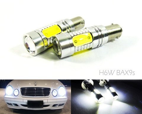 2 pieces of BAX9s H6W 64132 High Power LED Projector Light bulb with Plasma SMD LED 7.5W white