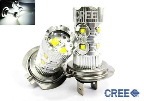 2 pieces of H7 (499) 10x CREE XB-D LED Projector Light bulb 50W white