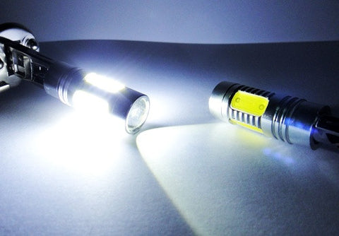 2 pieces of H3 (453) CREE LED Projector Light with 4 Plasma SMD LED 11W white