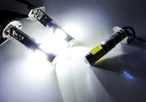 2 pieces of H3 (453) CREE LED Projector Light with 4 Plasma SMD LED 11W white