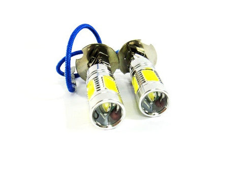 2 pieces of H3 (453) CREE LED Projector Light with 4 Plasma SMD LED 11W white