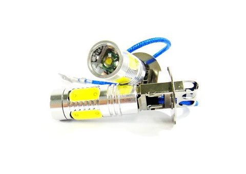 2 pieces of H3 (453) CREE LED Projector Light with 4 Plasma SMD LED 11W white