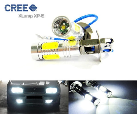 2 pieces of H3 (453) CREE LED Projector Light with 4 Plasma SMD LED 11W white