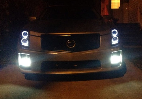 2 pieces of H3 (453) CREE LED Projector Light with 4 Plasma SMD LED 11W white