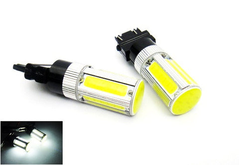 2 pieces of LUFFY 3156 P27W 3157 3057 P27/7W High Power COB LED Light bulb 25W white