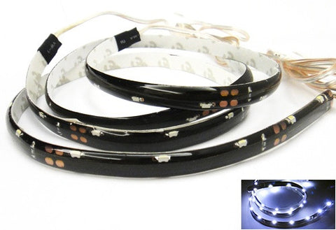 2 pieces of 20 SMD LED Side Shine / Side Glow Light strip white
