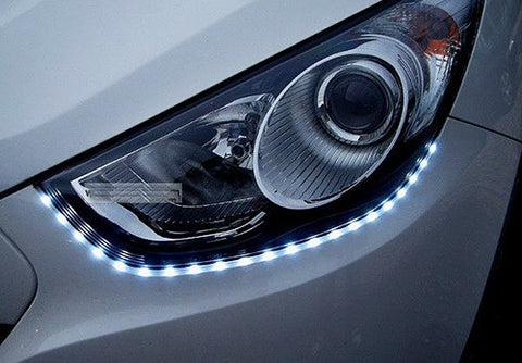 2 pieces of 20 SMD LED Side Shine / Side Glow Light strip white